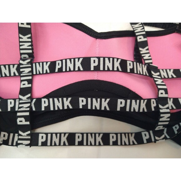 Lot of 2 PINK by Victoria's Secret Size S/P Padded Bra and No Pad Bralette Black - Picture 13 of 15